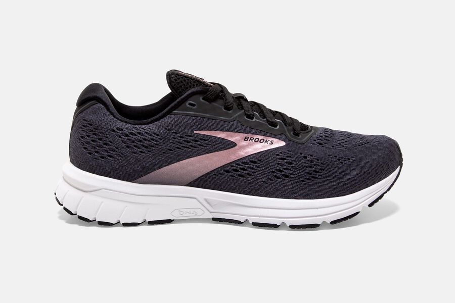 Anthem 3 Road Brooks Running Shoes NZ Womens - Black/Pink - DGKHUO-503